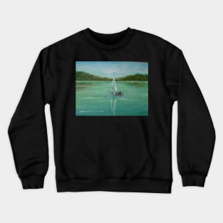 Yacht on the Bay Crewneck Sweatshirt